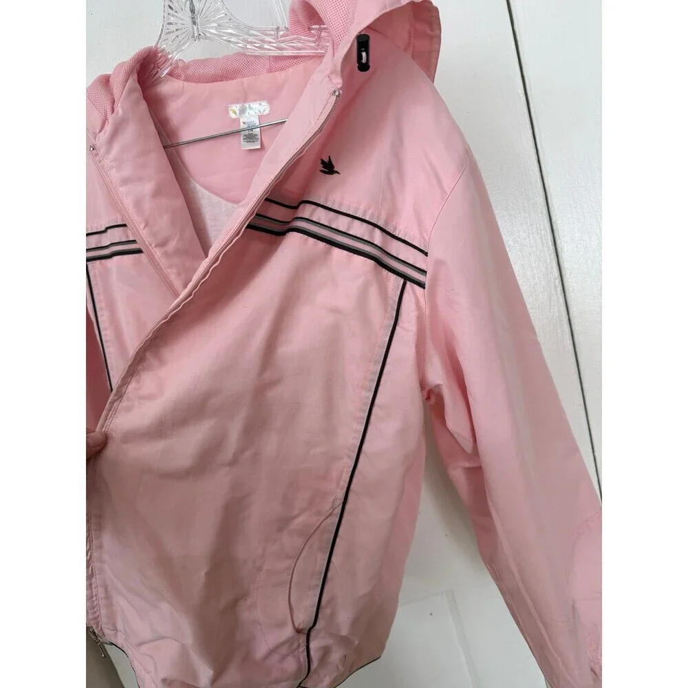 BOLD SPIRIT women’s size large pink zip up sweater